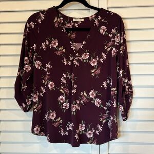 Pretty Burgundy Knit Blouse from Stitch Fix